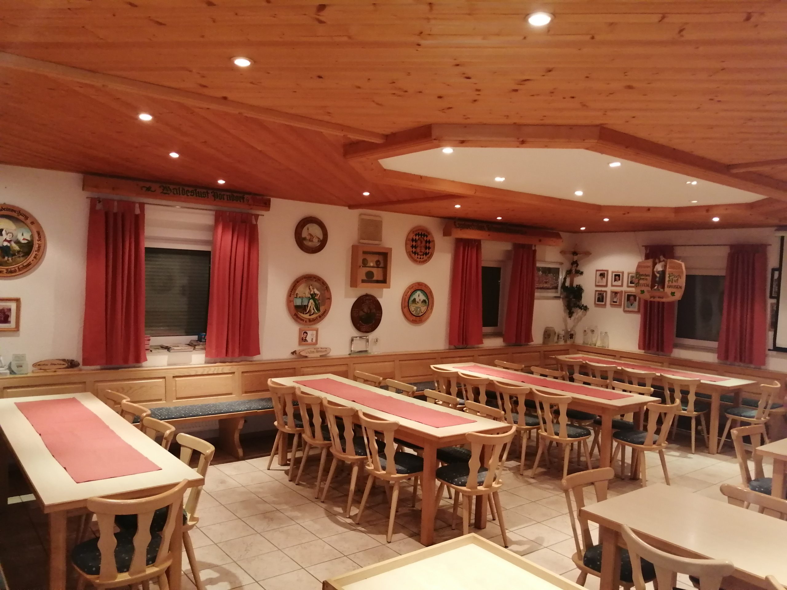 Blick in das Vereinsheim Attenhausen